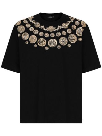 Dolce & Gabbana graphic-print short-sleeve T-shirt - Black