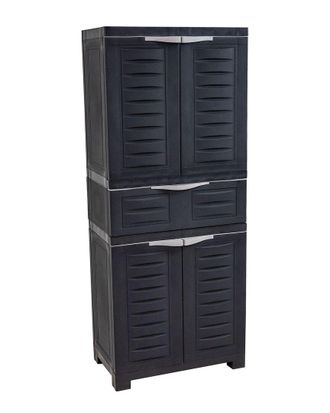 Sunnydaze Storage Cabinet With 2 Adjustable Shelves