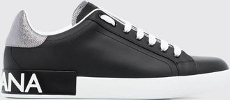 Dolce & Gabbana Sneakers basse Portofino in pelle di vitello liscia con logo