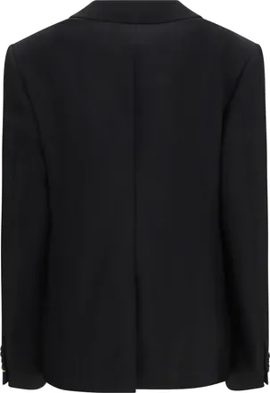 Fendi Womens Kid Mohair Blazer Nero Jacket