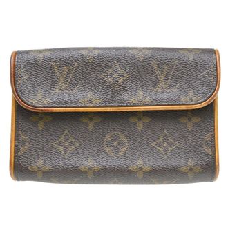 Louis Vuitton Florentine Waist Monogram Canvas Brown Canvas Handbag (Pre-Owned)