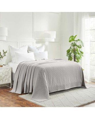 Superior Basketweave All-Season Cotton Blanket