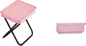 OEM Taburete Plegable Port&aacute;til, Taburete Telesc&oacute;pico Compacto Para El D&iacute;a Del Rey Mercadillos, Taburete Ligero Asa, Asiento Resistente Llevar, Negro