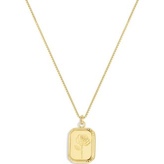 Set & Stones Audrey Birth Flower Necklace in Gold /June at Nordstrom