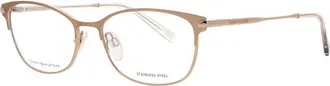 Tommy Hilfiger Ladies Gold Tone Rectangular Eyeglass Frames Th 1958