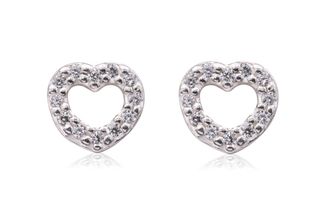 Pandora Heart Stud Earrings
