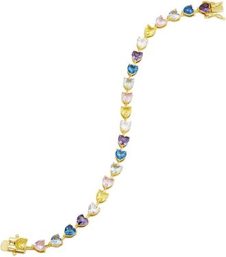 Savvy Cie Jewels Silver Cz Tennis Bracelet Bracelet