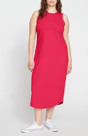 Universal Standard Cal Tank Midi Dress in Cerise at Nordstrom