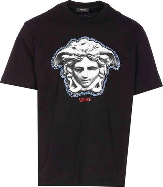 Versace Medusa In Relief Graphic T-Shirt