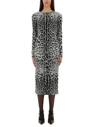 Dolce & Gabbana Charmeuse Sheath Longuette Dress