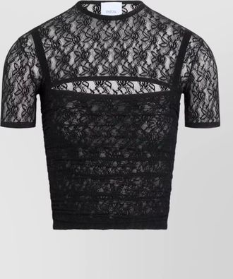 Patou lace top shrug short sleeve design