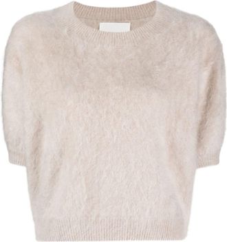 Lisa Yang crew-neck cashmere jumper - women - Cashmere - 1 - Neutrals