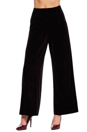 Eva Franco Hepburn Pant In Black Velvet