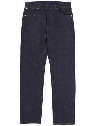 Stone Island Straight-Leg Indigo Contrast Stitching Jeans