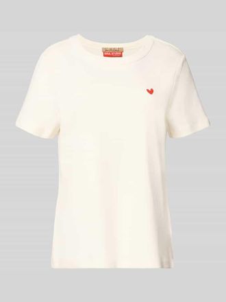 Smith & Soul T-Shirt mit Rundhalsausschnitt und Stitching in Offwhite, Gr&ouml;&szlig;e XXL