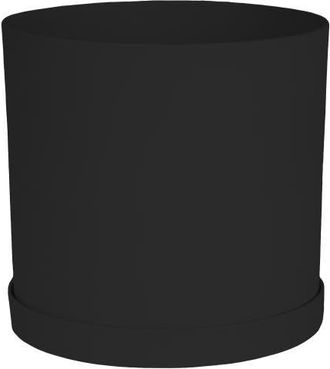 Bloem 10 Inch Mathers Round Planter With Saucer Tray, Black at Nordstrom