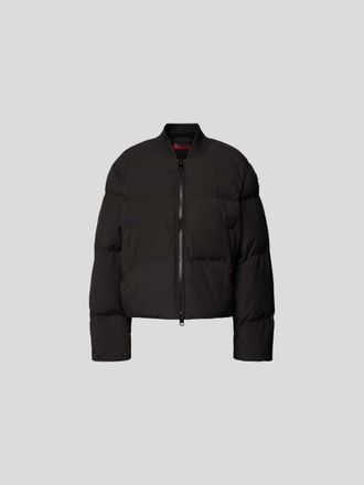 Diesel Steppjacke mit Trompeten&auml;rmeln in Black, Gr&ouml;&szlig;e 34