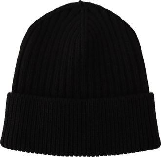 Dolce & Gabbana Cable Knit Beanie Mut - unisex - Hoeden - Zwart - ONE Size - Wol - Accessoires