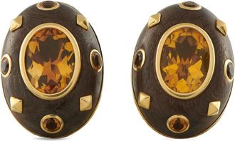 Luxury Bazaar Orecchini con citrino - Marrone