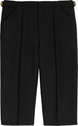 Chlo&eacute; Slim-leg Wool Cropped Capri Trousers - Black - 40 (UK12 / M)