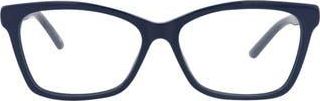 Balenciaga 52mm Square Optical Glasses in Blue Blue Transparent at Nordstrom Rack