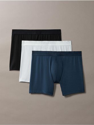 Calvin Klein Mens CK Black 3-Pack Boxer Brief - Multi - XL