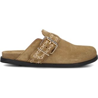 Haboob Schoenen, Dames, Bruin, 39 EU, Denim, Bruine Instappers Amelie