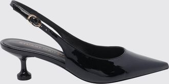 Stuart Weitzman D&eacute;collet&eacute; slingback in vernice con tacco a rocchetto