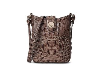 Brahmin Marley Cross Body Womens Handbags Smokey Taupe, Leather