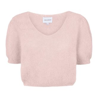 Americandreams Lolanda Pullover - Dames - Ronde hals truien - Roze - S - Wol - Truien & Vesten