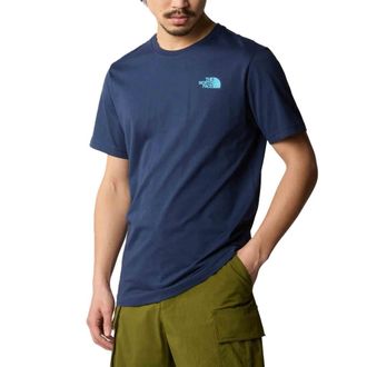 The North Face Mens Box NSE T-Shirt, Summit Navy/TNF White, M