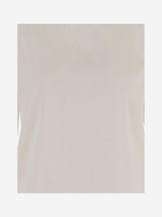 F.it Womens Stretch Silk Sweater White