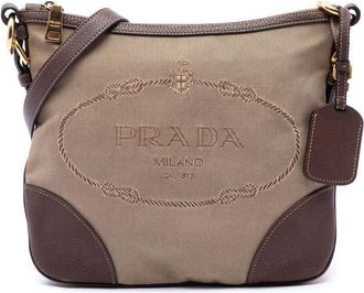 Prada Pre-owned Prada Canvas Canapa Logo Crossbody Unisex F24EG1FNJCA9T4JY