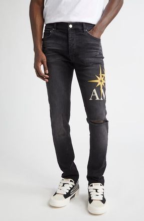 Amiri x Wes Lang Men's Reaper Logo Jeans | Neiman Marcus