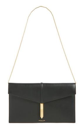 DeMellier The Tokyo Snakeskin Embossed Leather Clutch in Black at Nordstrom