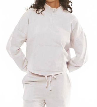 Sisstrevolution Bonfire Long Sleeve Fleece Sweater In Soft Orchid