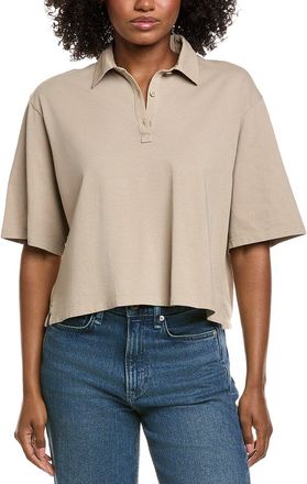 ATM Anthony Thomas Melillo Mixed Media Polo Shirt