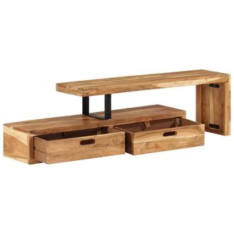 Berkfield Home TV Stand Solid Wood Acacia in Brown
