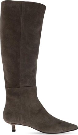 Aeyde Botas de Tac&oacute;n de Ante Sabrina - Shoes - Mujer - Gris - 38 EU