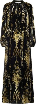 Pierre-Louis Mascia Kanada Blousejurk - Dames - Maxi kleedjes - Zwart - XS - Kleedjes