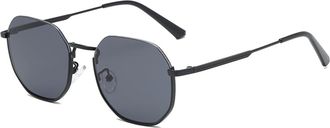 Generic Retro Half Frame Sunglasses for Men and For Women, Beach Sunglasses for Outdoor Vacation (Color : B, Size : Medium)