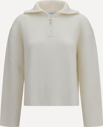 Courr&egrave;ges Maglione con zip a coste Woman XS