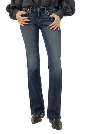 Silver Jeans Co Britt Curvy Low Rise Bootcut Jeans in Oxford at Nordstrom, Size 25 X 31