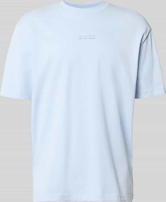HUGO BOSS Regular Fit T-Shirt aus reiner Baumwolle Modell TEE 10 in Aqua, Gr&ouml;&szlig;e XXXL