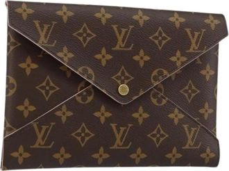 Louis Vuitton Pre-owned Clutches, female, Brown, Size: ONE SIZE Pre-owned Canvas Pouch