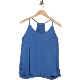 Young Fabulous & Broke Mi Amor Satin Camisole in Lake at Nordstrom Rack, Size X-Small