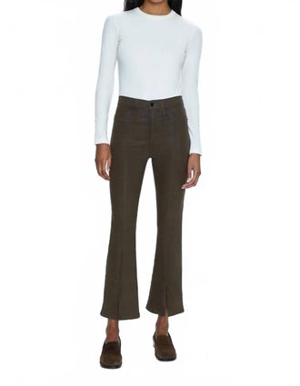 Pistola Denim Lennon High Rise Cropped Bootcut Jeans In Coated Palms