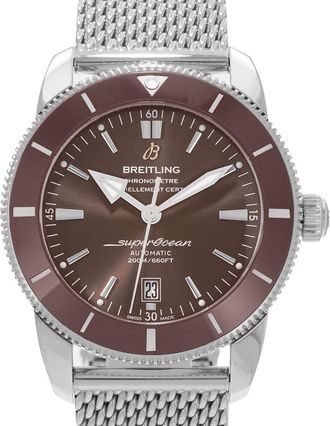 Breitling Pre-owned Breitling Superocean Heritage Ii 46 Automatic Chronometer Brown Dial Mens Watch AB202033/Q618