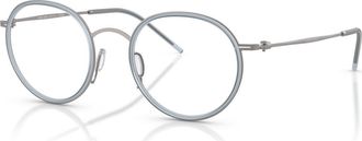 Giorgio Armani 49mm Round optical glasses in Grey at Nordstrom