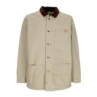 Dickies Canvas Werkjas Chore Coat Stone Washed - Heren - Zomerjassen - Beige - S - Katoen - Jassen